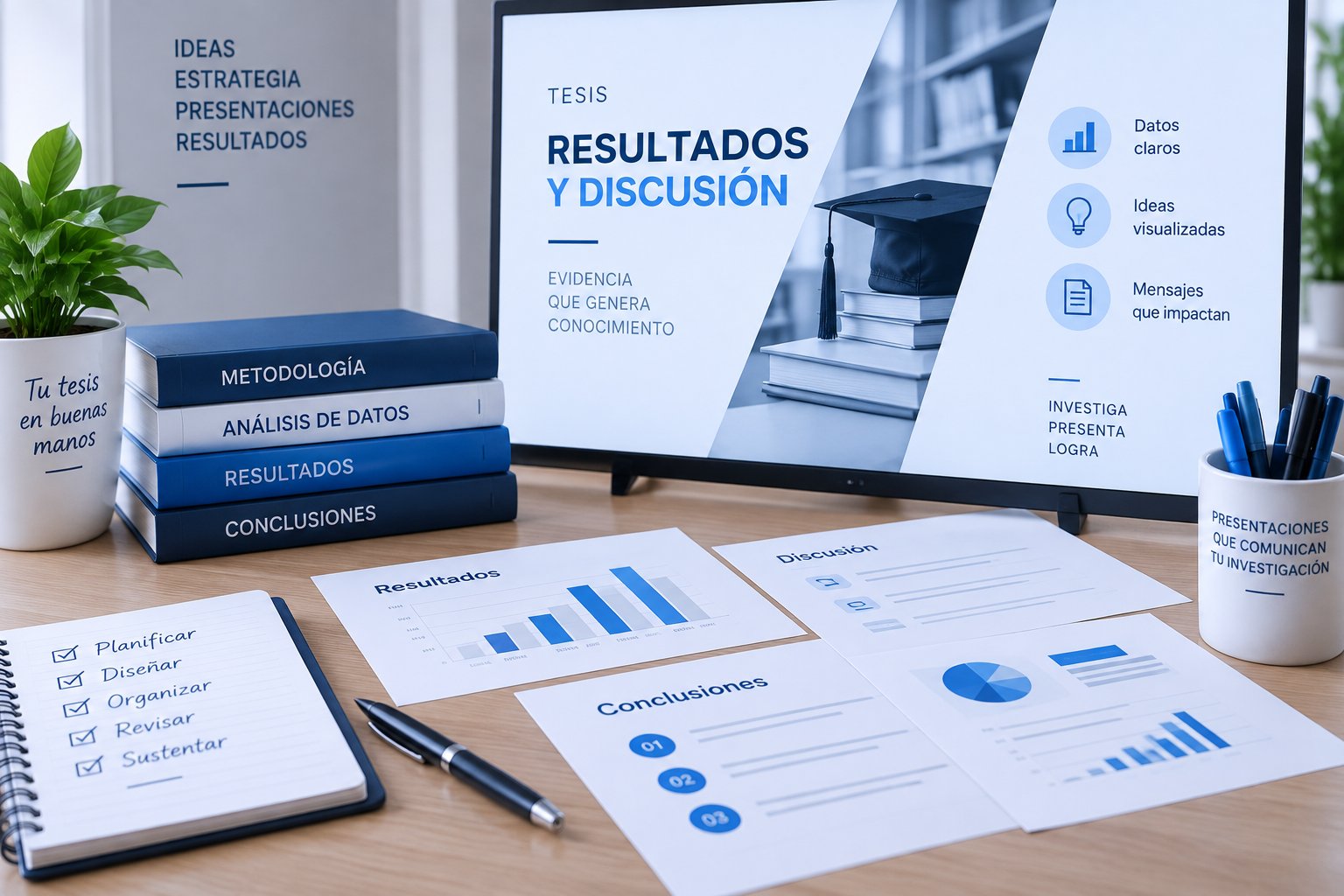 Elaboración de diapositivas para sustentación